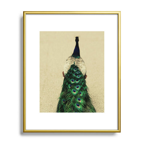 Chelsea Victoria Shake Your Tailfeather Metal Framed Art Print