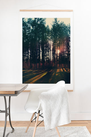 Chelsea Victoria Sun and Trees Art Print And Hanger