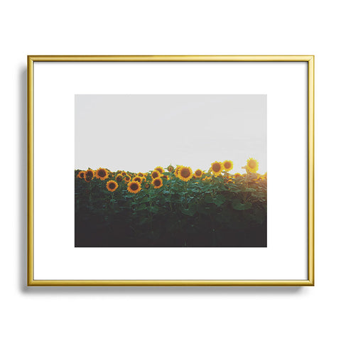 Chelsea Victoria Sunflower Fields Metal Framed Art Print