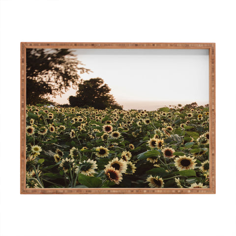 Chelsea Victoria Sunset Sunflowers Rectangular Tray
