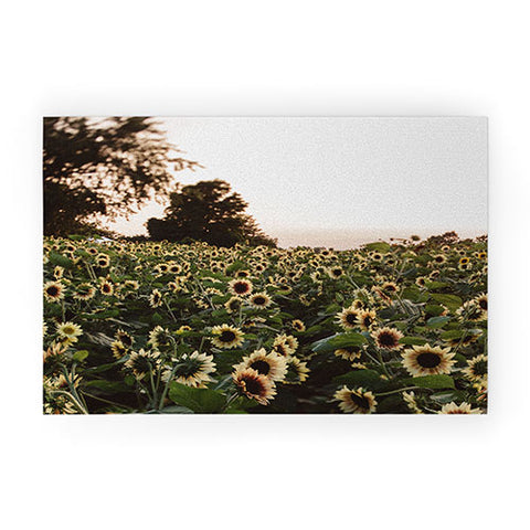 Chelsea Victoria Sunset Sunflowers Welcome Mat