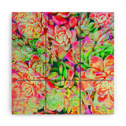 Chelsea Victoria Technicolor Floral Wood Wall Mural