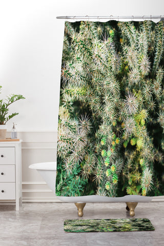 Chelsea Victoria The Cactus Shower Curtain And Mat