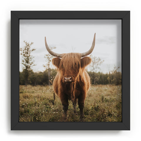 Chelsea Victoria The Curious Highland Cow Recessed Framing Square