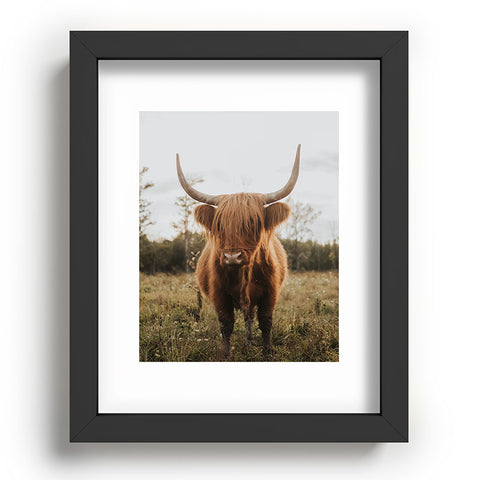 Chelsea Victoria The Curious Highland Cow Recessed Framing Rectangle