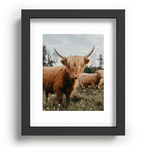 Chelsea Victoria The Furry Highland Cow Recessed Framing Rectangle