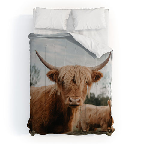 Chelsea Victoria The Furry Highland Cow Comforter