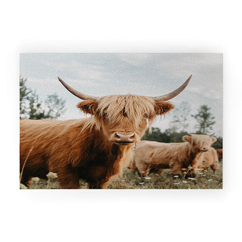 Chelsea Victoria The Furry Highland Cow Welcome Mat