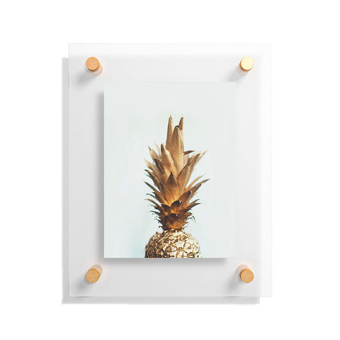 Chelsea Victoria The Gold Pineapple Floating Acrylic Print