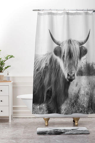 Chelsea Victoria The Highland Cow Shower Curtain And Mat