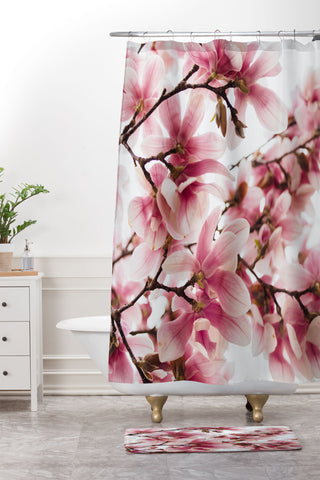Chelsea Victoria The Magnolia Tree Shower Curtain And Mat