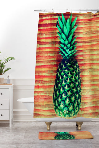 Chelsea Victoria The Pineapple Shower Curtain And Mat