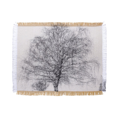 Chelsea Victoria The Willow and The Snow Throw Blanket