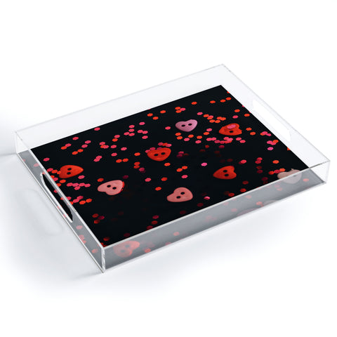 Chelsea Victoria Valentine Confetti Acrylic Tray