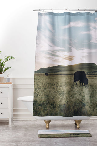 Chelsea Victoria Where The Buffalo Go Shower Curtain And Mat