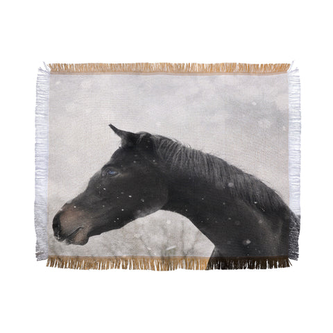 Chelsea Victoria Winter Horse Throw Blanket