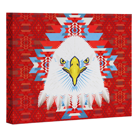 Chobopop American Flag Eagle Art Canvas