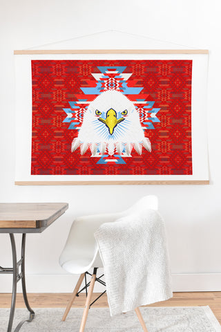 Chobopop American Flag Eagle Art Print And Hanger