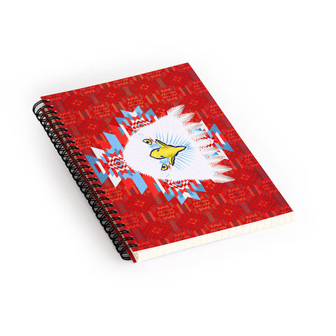 Chobopop American Flag Eagle Spiral Notebook