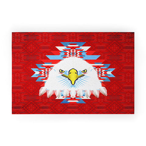Chobopop American Flag Eagle Welcome Mat