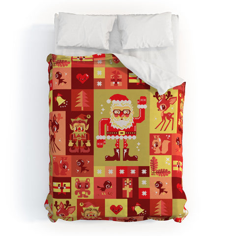 Chobopop Christmas Pattern Nr 2 Duvet Cover