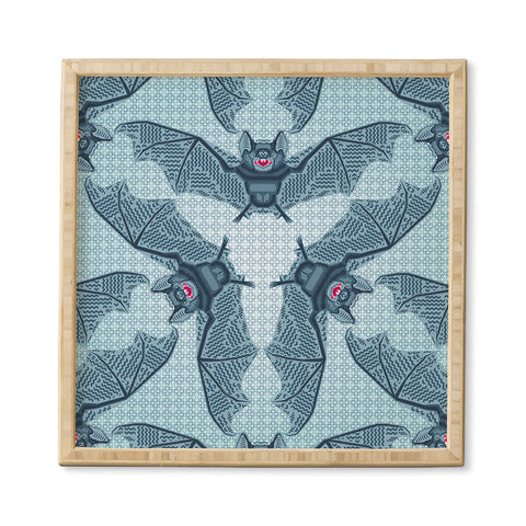 Chobopop Geometric Bat Pattern Framed Wall Art