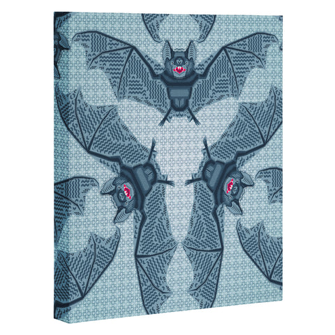 Chobopop Geometric Bat Pattern Art Canvas