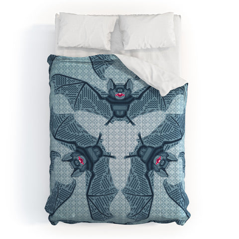 Chobopop Geometric Bat Pattern Comforter
