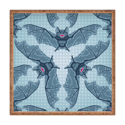 Chobopop Geometric Bat Pattern Square Tray