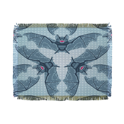 Chobopop Geometric Bat Pattern Throw Blanket
