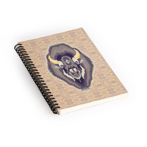 Chobopop Geometric Bison 1 Spiral Notebook