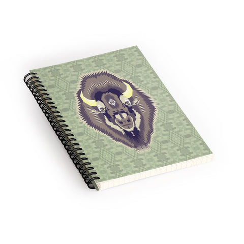 Chobopop Geometric Bison 2 Spiral Notebook