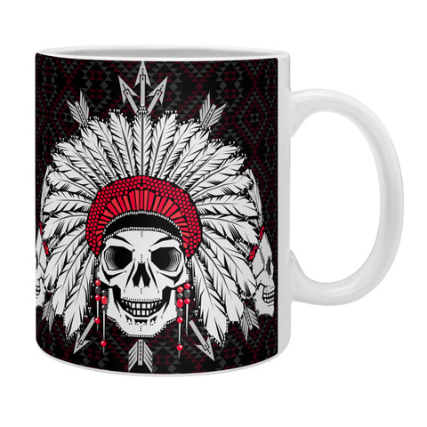 Chobopop Geometric Indian Skull Coffee Mug