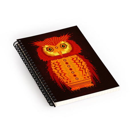 Chobopop Geometric Owl Spiral Notebook