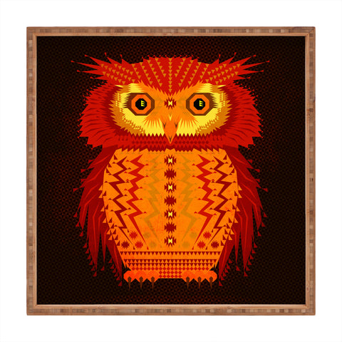 Chobopop Geometric Owl Square Tray