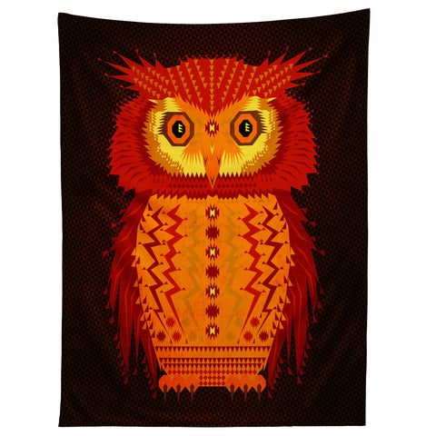 Chobopop Geometric Owl Tapestry