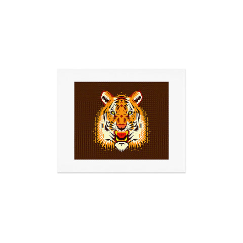 Chobopop Geometric Tiger Art Print