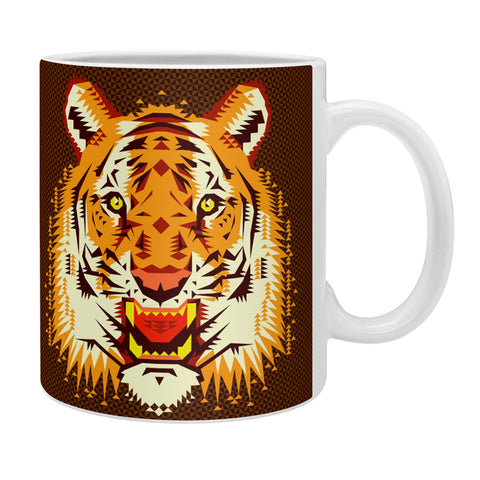 Chobopop Geometric Tiger Coffee Mug