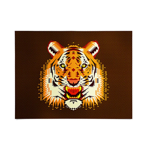 Chobopop Geometric Tiger Poster