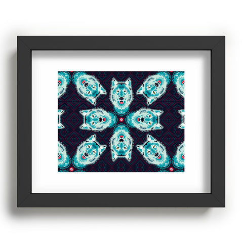 Chobopop Geometric Wolf Recessed Framing Rectangle