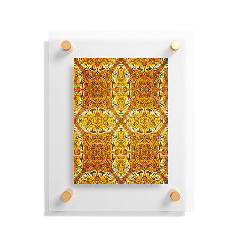 Chobopop Golden Panther Pattern Floating Acrylic Print