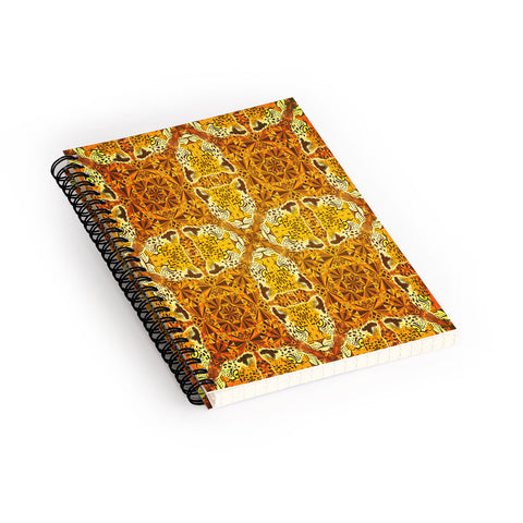 Chobopop Golden Panther Pattern Spiral Notebook