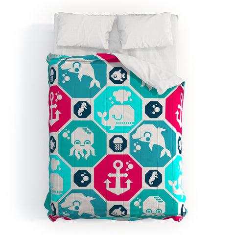 Chobopop Marine Pattern Comforter