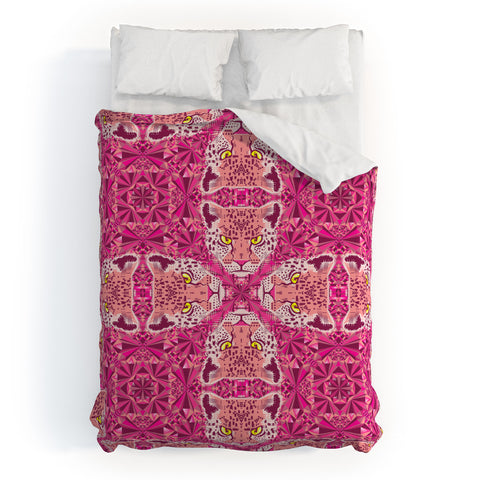 Chobopop Pink Panther Pattern Duvet Cover