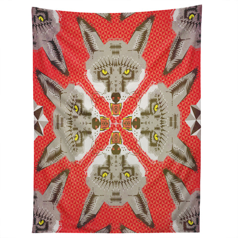Chobopop Silver Fox Pattern Tapestry