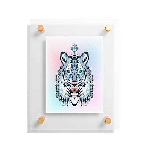 Chobopop Snow Tiger Floating Acrylic Print