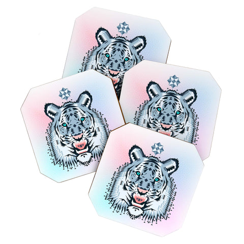 Chobopop Snow Tiger Coaster Set