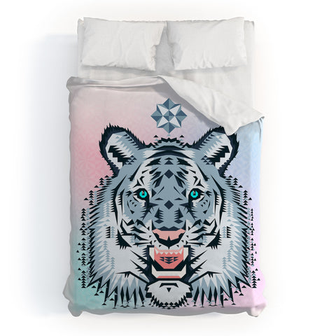 Chobopop Snow Tiger Duvet Cover