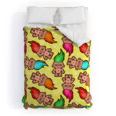 Chobopop Troll Pattern Comforter