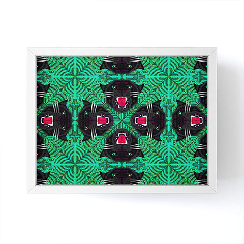 Chobopop Tropical Gothic Pattern Framed Mini Art Print